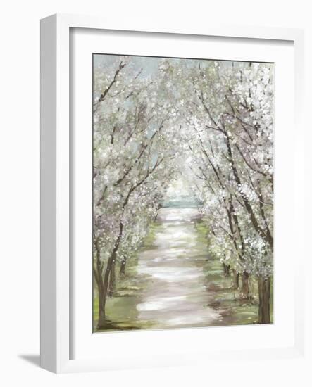 Blossom Pathway-Allison Pearce-Framed Art Print