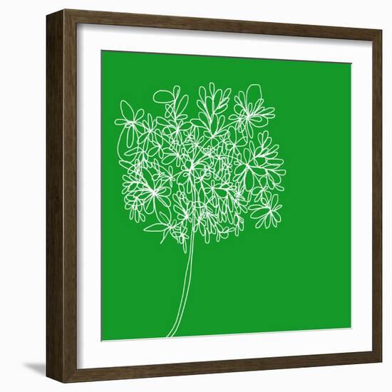 Blossom Pop Emerald-Jan Weiss-Framed Art Print