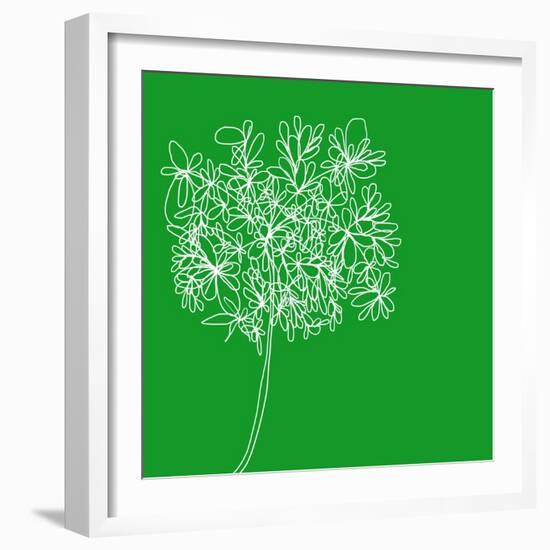 Blossom Pop Emerald-Jan Weiss-Framed Art Print