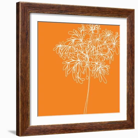 Blossom Pop Orange-Jan Weiss-Framed Premium Giclee Print