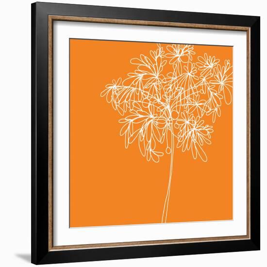 Blossom Pop Orange-Jan Weiss-Framed Premium Giclee Print