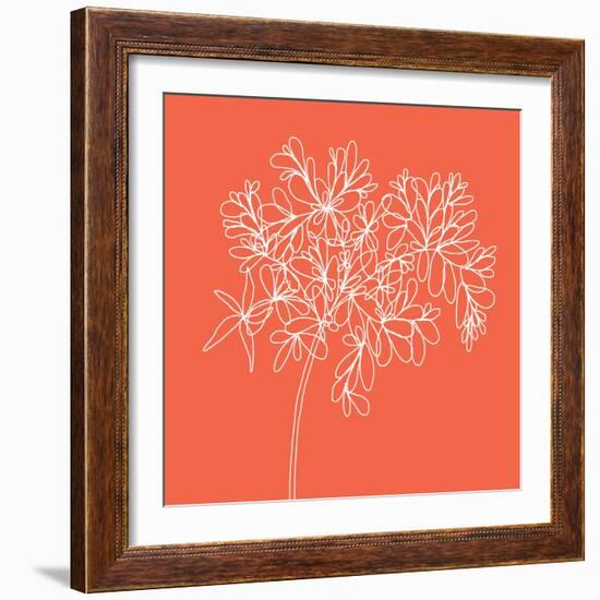 Blossom Pop Tangerine-Jan Weiss-Framed Art Print