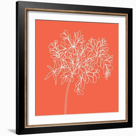 Blossom Pop Tangerine-Jan Weiss-Framed Art Print