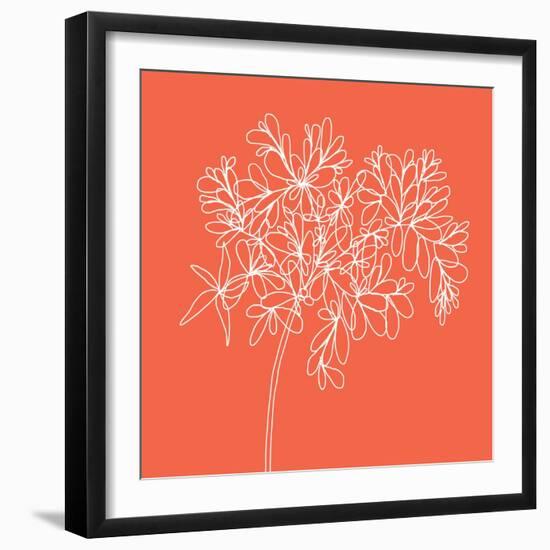 Blossom Pop Tangerine-Jan Weiss-Framed Art Print