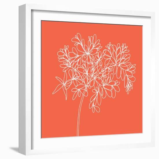 Blossom Pop Tangerine-Jan Weiss-Framed Art Print