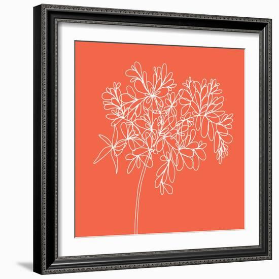 Blossom Pop Tangerine-Jan Weiss-Framed Art Print