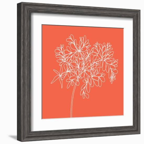 Blossom Pop Tangerine-Jan Weiss-Framed Art Print