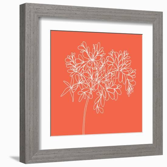 Blossom Pop Tangerine-Jan Weiss-Framed Art Print