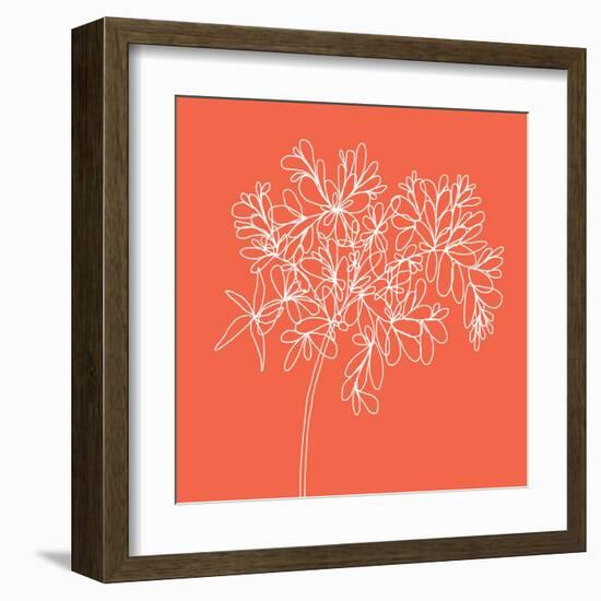 Blossom Pop Tangerine-Jan Weiss-Framed Art Print