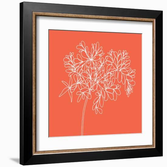 Blossom Pop Tangerine-Jan Weiss-Framed Art Print