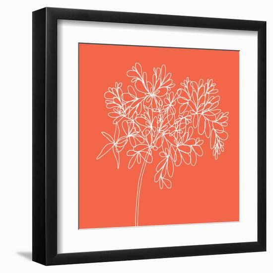 Blossom Pop Tangerine-Jan Weiss-Framed Art Print