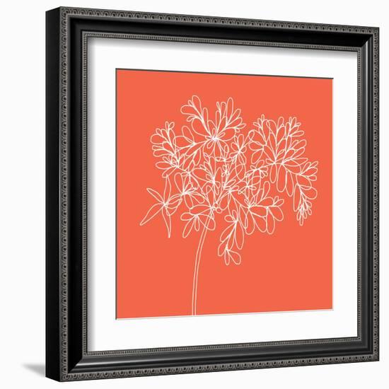 Blossom Pop Tangerine-Jan Weiss-Framed Art Print