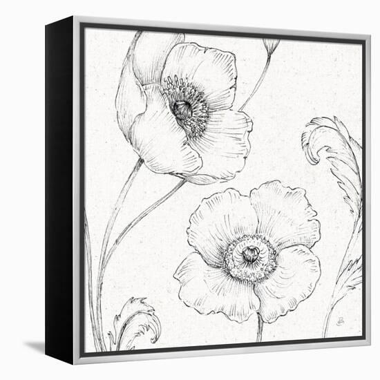 Blossom Sketches I-Daphne Brissonnet-Framed Stretched Canvas