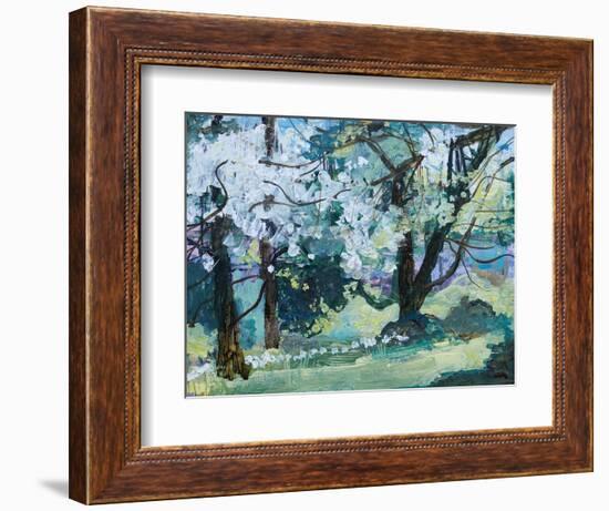 Blossom Trees, Paxton, 2021 (Acrylic)-Ann Oram-Framed Giclee Print