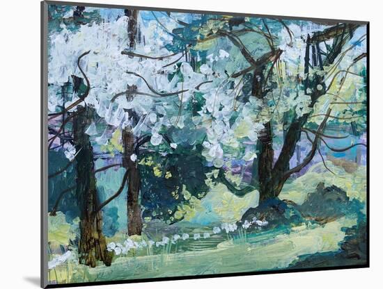 Blossom Trees, Paxton, 2021 (Acrylic)-Ann Oram-Mounted Giclee Print