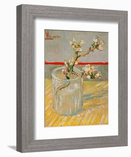 Blossoming Almond Branch in a Glass, c.1888-Vincent van Gogh-Framed Giclee Print