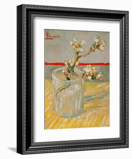 Blossoming Almond Branch in a Glass, c.1888-Vincent van Gogh-Framed Giclee Print