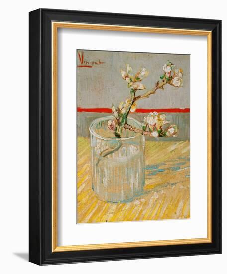 Blossoming Almond Branch in a Glass, c.1888-Vincent van Gogh-Framed Giclee Print