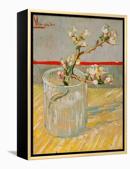 Blossoming Almond Branch in a Glass, c.1888-Vincent van Gogh-Framed Premier Image Canvas