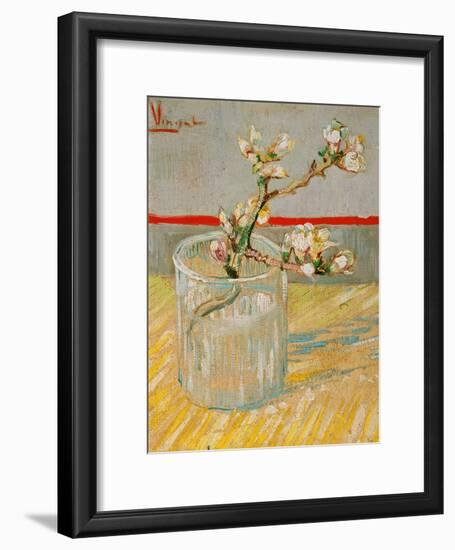 Blossoming Almond Branch in a Glass, c.1888-Vincent van Gogh-Framed Giclee Print