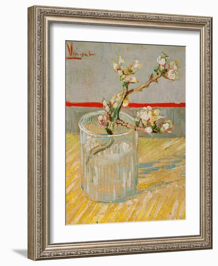 Blossoming Almond Branch in a Glass, c.1888-Vincent van Gogh-Framed Giclee Print