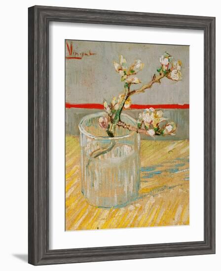 Blossoming Almond Branch in a Glass, c.1888-Vincent van Gogh-Framed Giclee Print