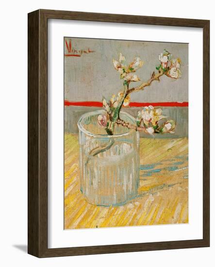 Blossoming Almond Branch in a Glass, c.1888-Vincent van Gogh-Framed Giclee Print