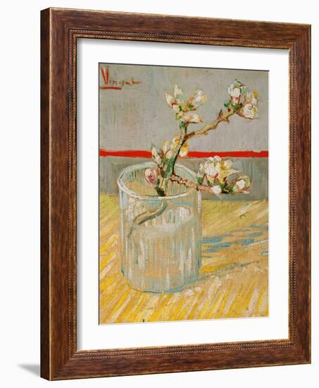 Blossoming Almond Branch in a Glass, c.1888-Vincent van Gogh-Framed Giclee Print