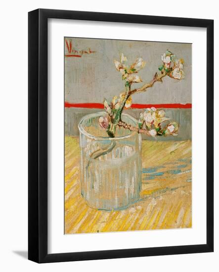 Blossoming Almond Branch in a Glass, c.1888-Vincent van Gogh-Framed Giclee Print