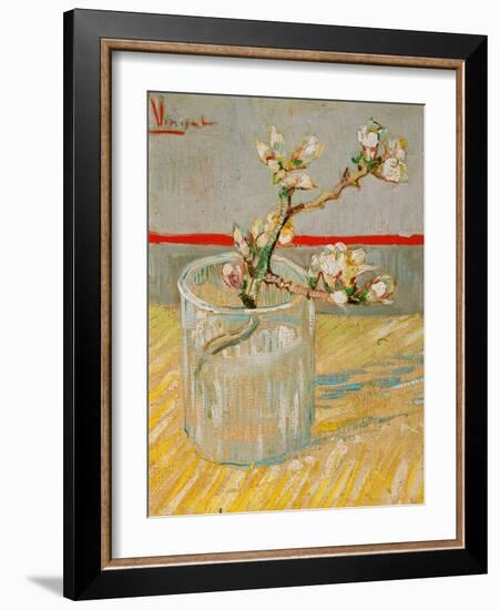 Blossoming Almond Branch in a Glass, c.1888-Vincent van Gogh-Framed Giclee Print