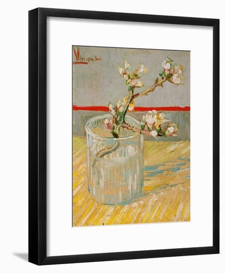 Blossoming Almond Branch in a Glass, c.1888-Vincent van Gogh-Framed Giclee Print