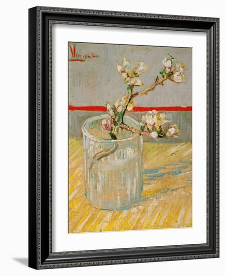 Blossoming Almond Branch in a Glass, c.1888-Vincent van Gogh-Framed Giclee Print