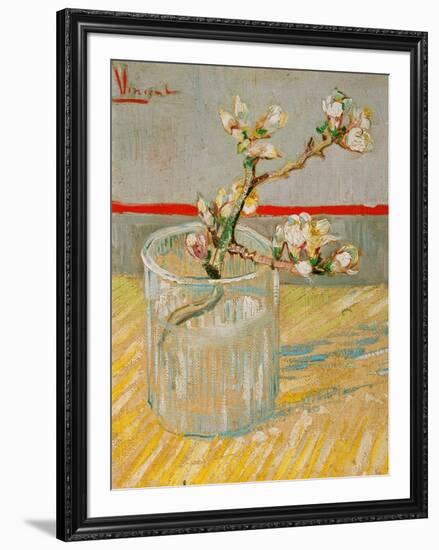 Blossoming Almond Branch in a Glass, c.1888-Vincent van Gogh-Framed Premium Giclee Print