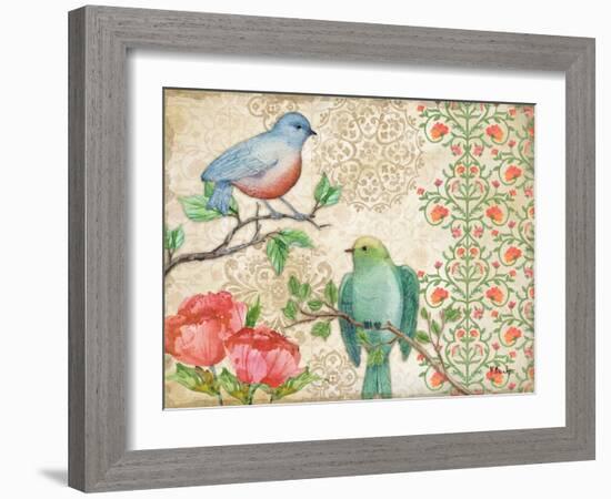 Blossoming Birds II-Paul Brent-Framed Art Print