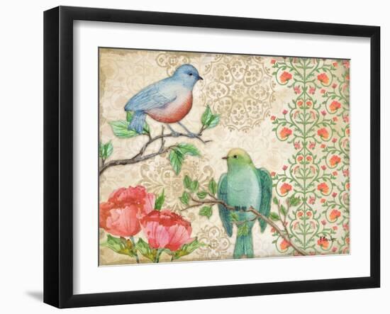Blossoming Birds II-Paul Brent-Framed Art Print