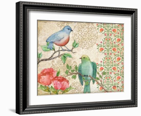 Blossoming Birds II-Paul Brent-Framed Art Print