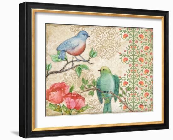 Blossoming Birds II-Paul Brent-Framed Art Print