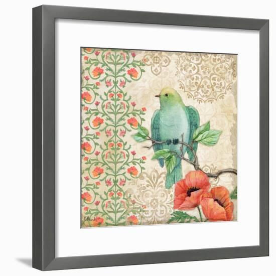 Blossoming Birds Sq II-Paul Brent-Framed Art Print