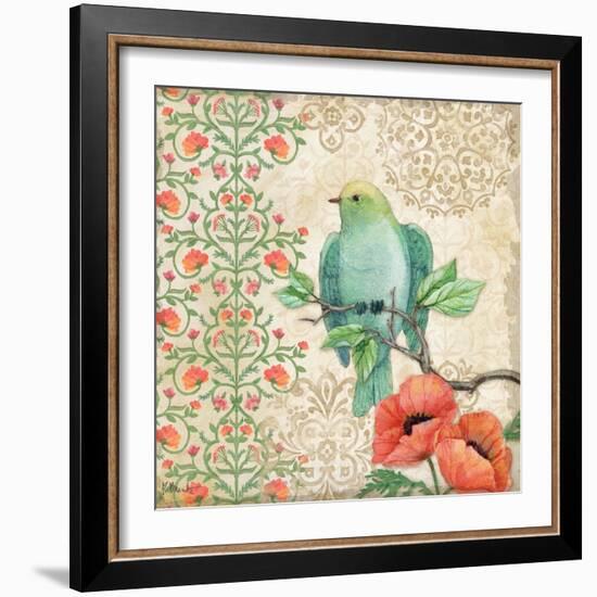 Blossoming Birds Sq II-Paul Brent-Framed Art Print