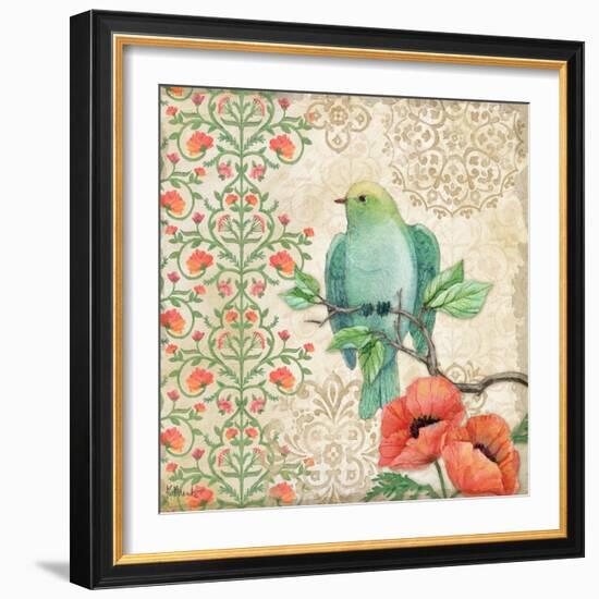 Blossoming Birds Sq II-Paul Brent-Framed Art Print