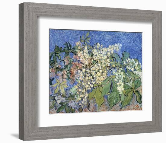 Blossoming Chestnut Branches, 1890-Vincent van Gogh-Framed Art Print