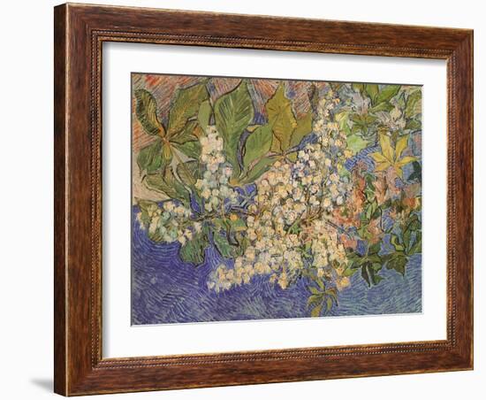 Blossoming Chestnut Branches, 1890-Vincent van Gogh-Framed Giclee Print