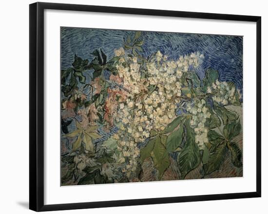 Blossoming Chestnut Branches-Vincent van Gogh-Framed Giclee Print