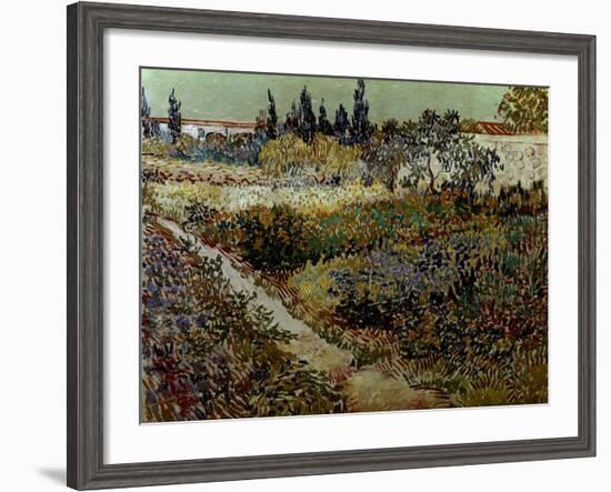 Blossoming Garden and Path-Vincent van Gogh-Framed Giclee Print