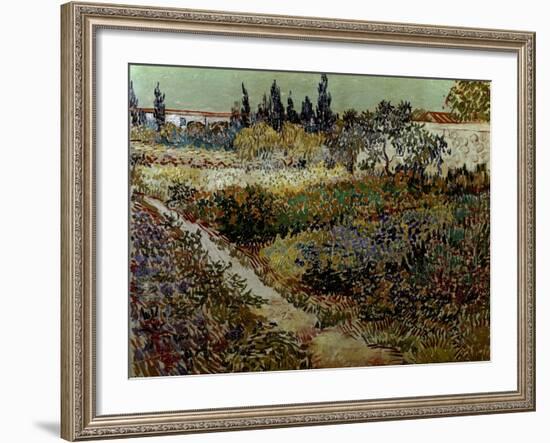 Blossoming Garden and Path-Vincent van Gogh-Framed Giclee Print