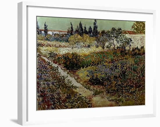 Blossoming Garden and Path-Vincent van Gogh-Framed Giclee Print