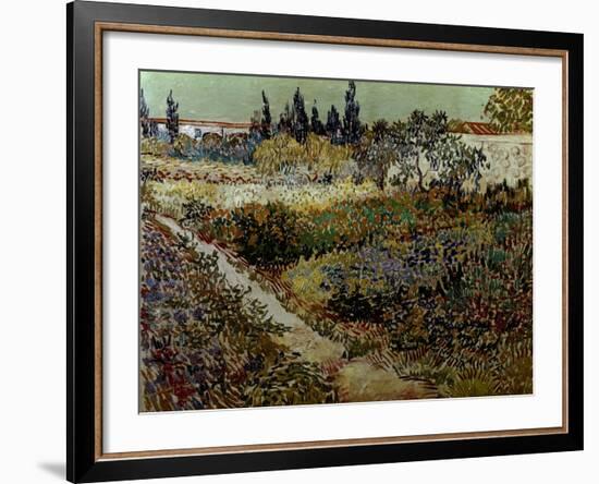 Blossoming Garden and Path-Vincent van Gogh-Framed Giclee Print