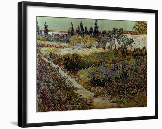 Blossoming Garden and Path-Vincent van Gogh-Framed Giclee Print