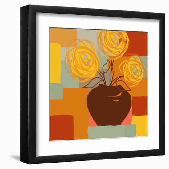 Blossoming II-Yashna-Framed Art Print