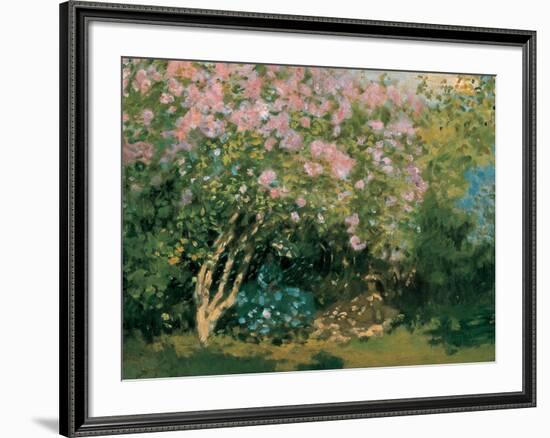 Blossoming Lilac in the Sun, c.1873-Claude Monet-Framed Art Print